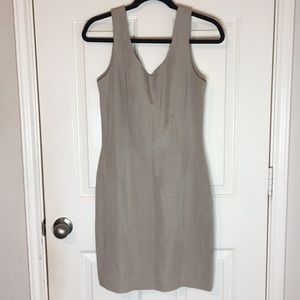 Professional Sleeveless Tan Dress💕